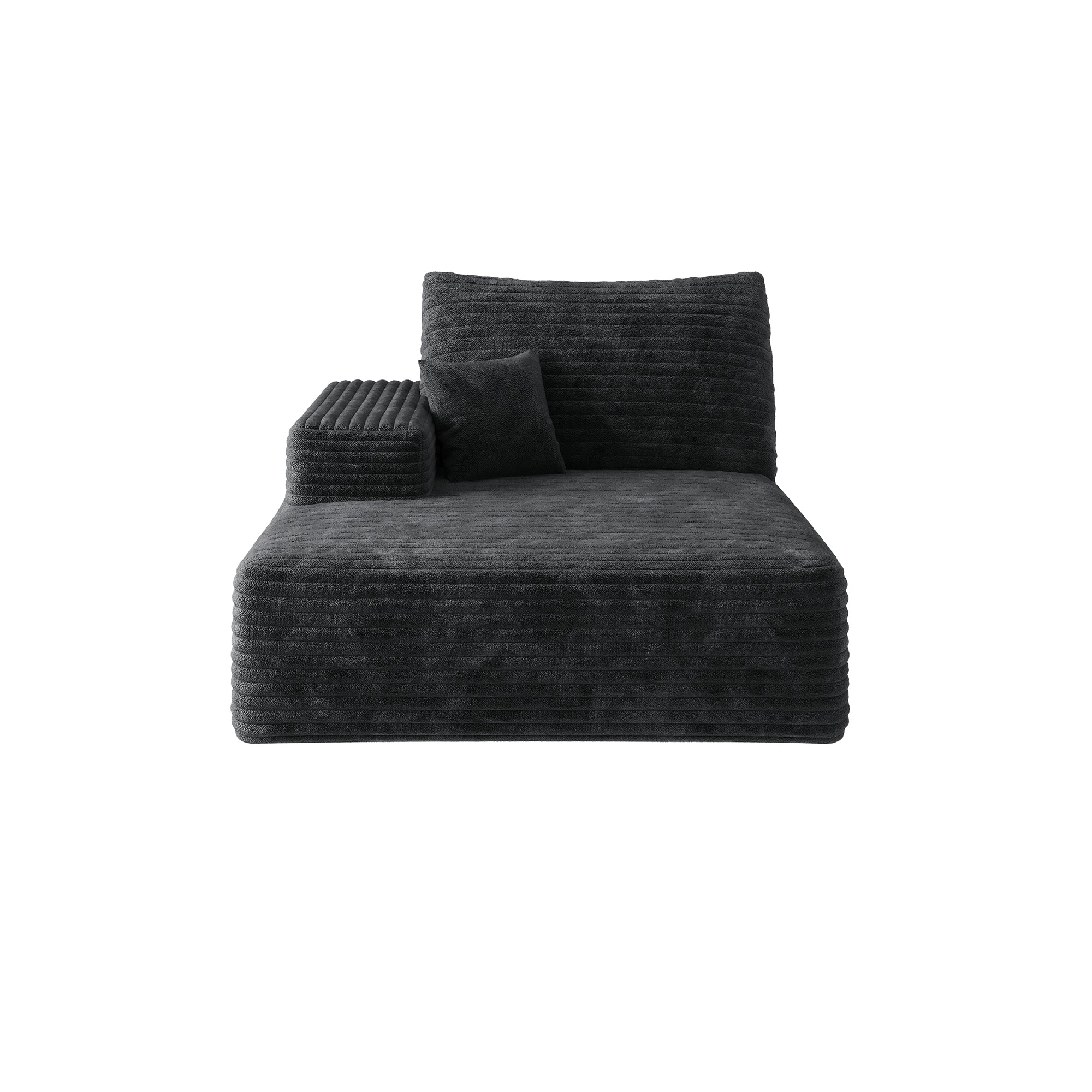 Y119-RIGHT-SLEEPER-BLACK-SOFA - Grand Goldman Shop