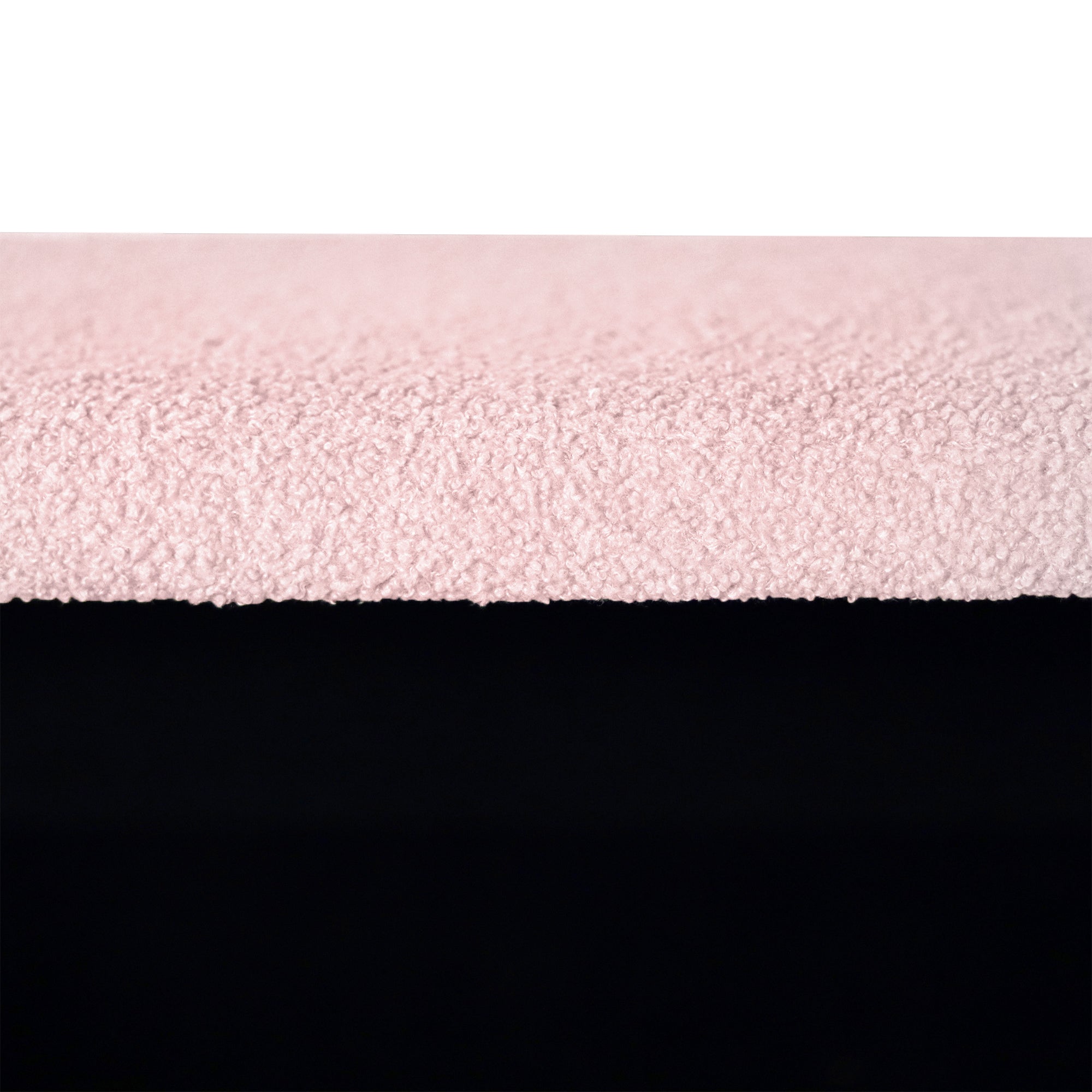 Pink Storage Ottoman Bench for End of Bed Gold Legs, Modern Grey Faux Fur Entryway Bench Upholstered Padded with Storage for Living Room Bedroom - Grand Goldman Shop