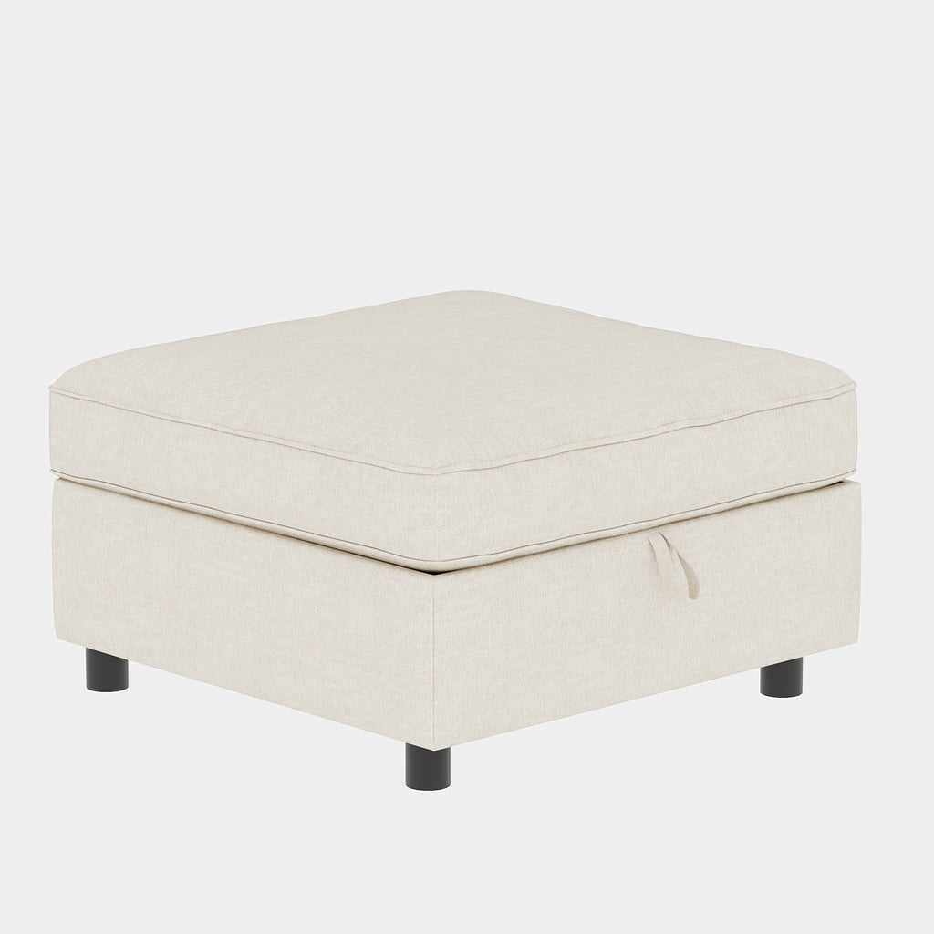 Armless Seat for Modular Sectional Sofa, Convertible Sofa Seat With Storage, Sleeper Sectional Sofa Set, Fabric Flexible Modular Combinations for Living Room(2PCS) - Grand Goldman Shop