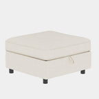Armless Seat for Modular Sectional Sofa, Convertible Sofa Seat With Storage, Sleeper Sectional Sofa Set, Fabric Flexible Modular Combinations for Living Room(2PCS) - Grand Goldman Shop