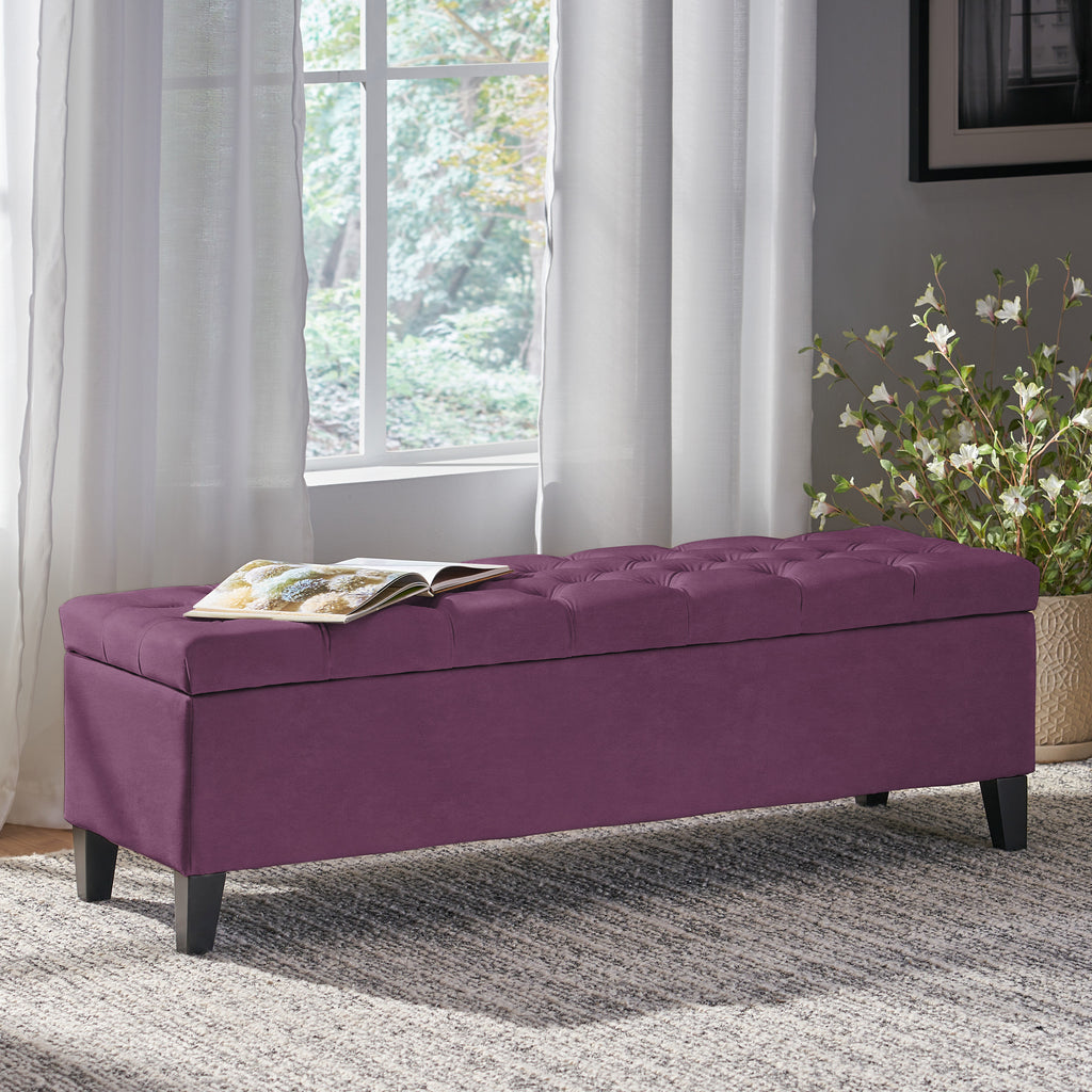 GLOUSTER STORAGE OTTOMAN - Grand Goldman Shop