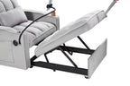 Convertible Sleeper Chair Sofa Bed Adjustable Pull Out Sleeper Chair Bed Multi-Pockets Folding Sofa Bed for Living Room Bedroom Small Space,3-in-1 Sofa Bed - Grand Goldman Shop