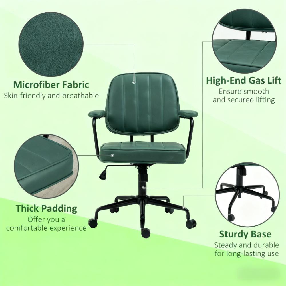Office Chair, Adjustable for Home & Office, Comfy Seating with Stylish Retro Vibe | Premium Home Decor - Grand Goldman
