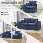 UNITED WE WIN Modular Sectional Sofa Cloud Couch,Comfy Cloud Modern Sofa,2 Seater with Cushion Covers Removable Furniture for Living Room Bedroom Apartments Dorms,No Assembly Required - Grand Goldman Shop