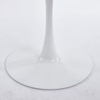 Mid-Century White Tulip Table with Round MDF Top and Metal Pedestal for 4-6 People, Coffee Table, Dining Table - Grand Goldman Shop