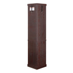Corner Glass Cabinet Lighted Curio Cabinet Corner Display Case for Living Room, Curio Cabinet, Antique collection, Wine,Bar Glass Storage Light Included,Dark Cherry - Grand Goldman Shop