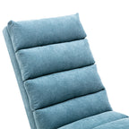 Ergonomic Linen Massage Chaise Lounge with Remote Control, 5 Modes, Blue, 21.65 x 58.27 x 34.25 inches - Grand Goldman Shop
