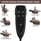 Power Brown Chenille Lift Recliner Chair Dual Motor Infinite Position Up to 350 LBS with Solid Wood Armrests, Heat Massage and Heavy Duty Motion Mechanism - Grand Goldman Shop