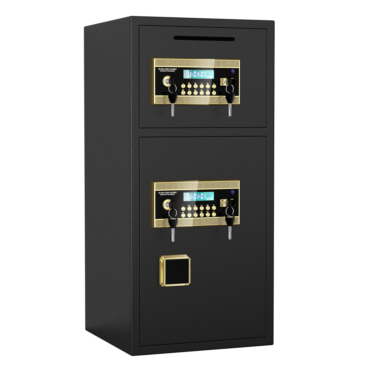 Large Double-door Coin-operated Safe, Digital Security Safe with Fireproof and Waterproof Bag, 6.5 Cubic Feet Safe Box with H