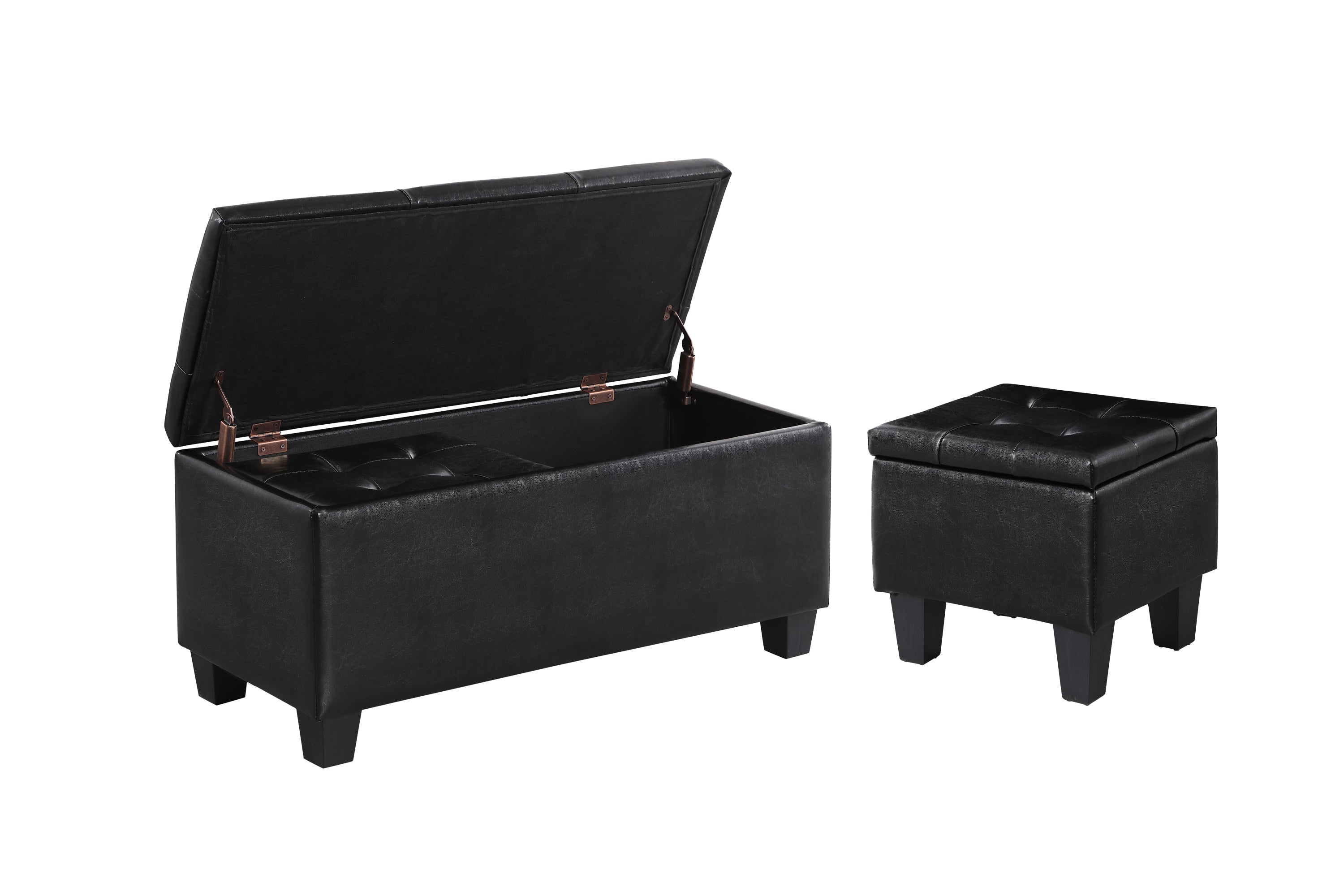 [VIDEO] Large Storage Ottoman Bench Set, 3 in 1 Combination Ottoman, Tufted Ottoman Linen Bench for Living Room, Entryway, Hallway, Bedroom Support 250lbs - Grand Goldman Shop