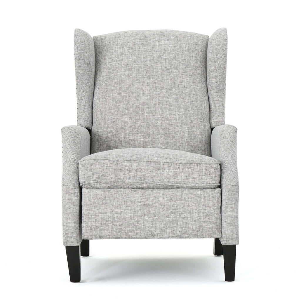 Westeros Wing Back Fabric Upholstered Recliner - Grand Goldman Shop