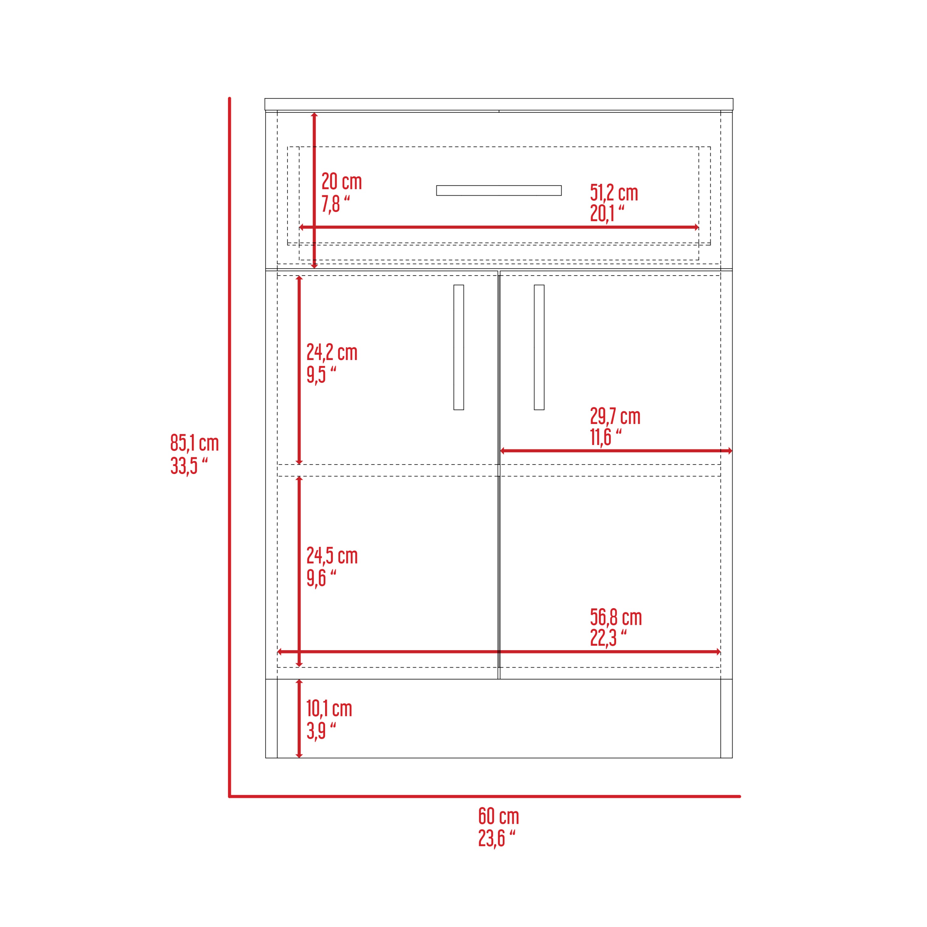 Mayorca Multistorage Pantry Cabinet, One Drawer, Two Interior Shelves -White / Light Oak - Grand Goldman