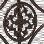 Darcie Wrought Iron Fireplace Screen Gold Finish Ornate Design 44.5 x 9.75 x 35 inches - Grand Goldman Shop