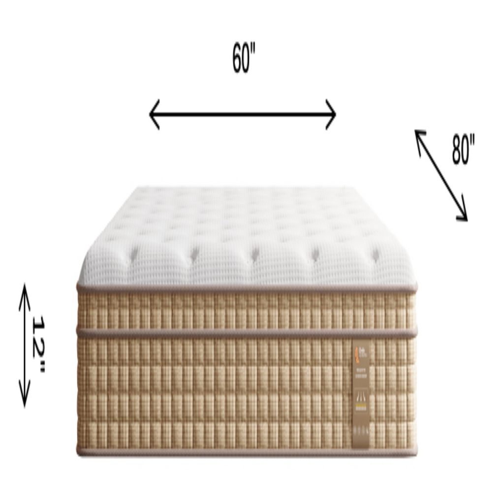 12 Inch Queen Hybrid Mattress with Innersprings & Gel Memory Foam - Grand Goldman Shop