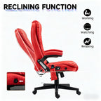 Heated Reclining Computer Chair with 6 Vibration Points,Massage Office Chair,Armrest and Remote | Premium Home Decor - Grand 