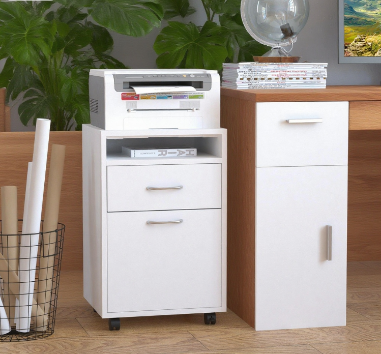 Mobile Storage Cabinet Organizer | Premium Home Decor - Grand Goldman