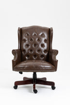 Executive Office Chair - High Back Reclining Comfortable Desk Chair - Ergonomic Design - Thick Padded Seat and Backrest - PU 