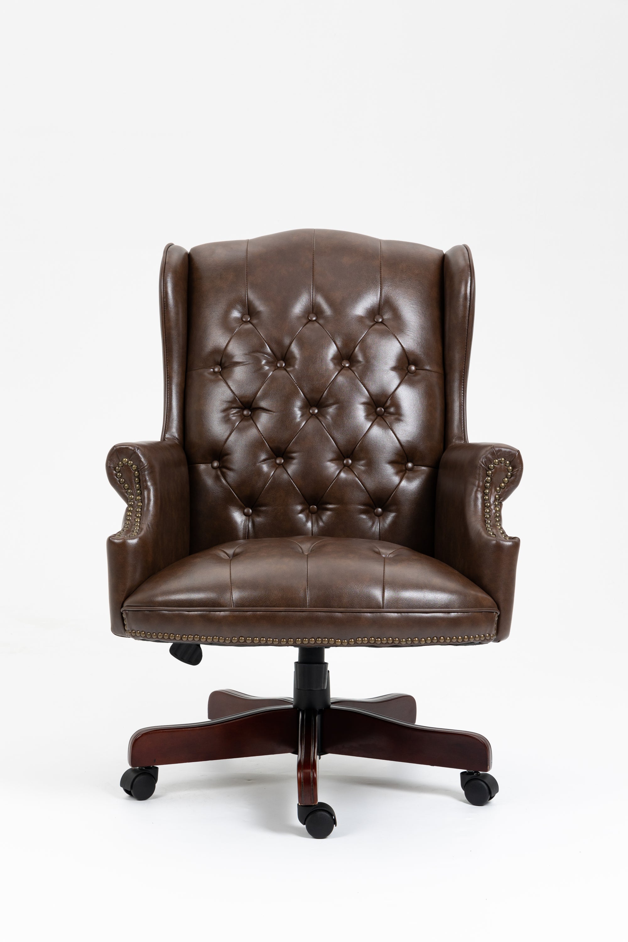 Executive Office Chair - High Back Reclining Comfortable Desk Chair - Ergonomic Design - Thick Padded Seat and Backrest - PU 