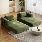 78 Inch Convertible Sleeper Sofa Bed, Futon Boneless Couch Lounge Loveseat with Pull Out Bed, No Assembly Required - Grand Goldman Shop