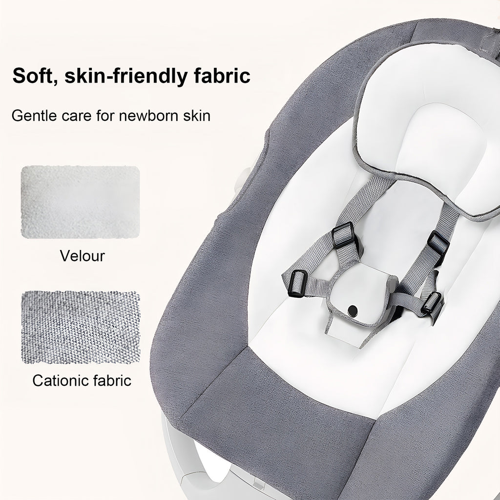 Baby Swing Infant Swing Electric Toddler Baby Rocker Portable for Newborn Boy Girl, 5 Natural Motion Speeds with Remote Contr