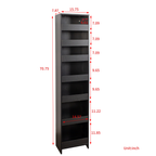 7 Tier multi-functional pull-out multi-tier storage Single-sided open shelf for Kitchen, Living Room & Narrow Spaces - Grand Goldman Shop
