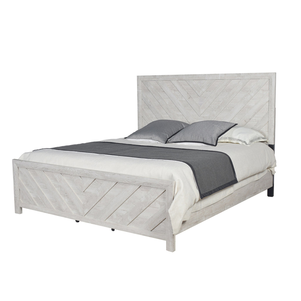 DENVER Modern Full 5PC Bedroom Set Made with Wood in Natural Finish, Full Size Bed & Storage Furniture - Grand Goldman Shop