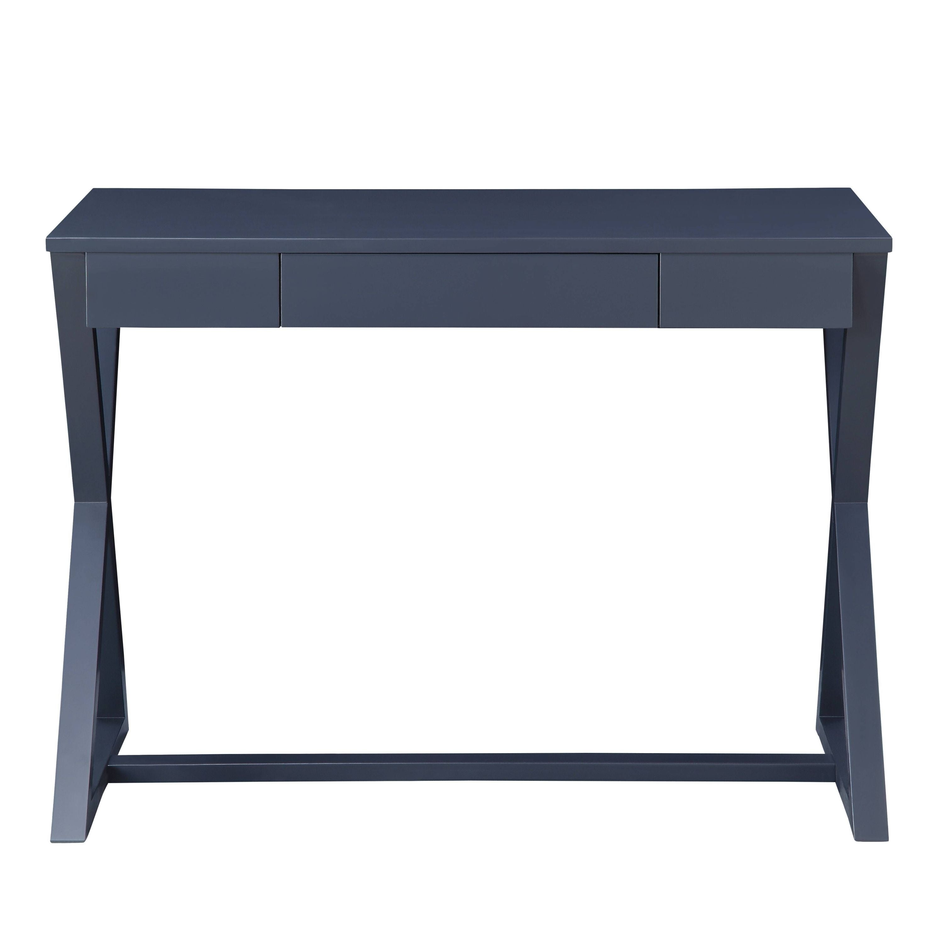 Nalo Charcoal Finish Console Table - Grand Goldman