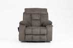 Old age electric lift chair, flat high density foam electric sofa, with heating and massage functions, can tilt to 180 degrees, 2 pocket cup holders, 2 remote controls, dual OKIN motors - Grand Goldman Shop