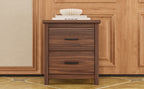 4PCS Bedroom Sets, Wooden Queen Size Bed Frame with Storage Headboard and Charging Station, 2 Nightstands with 2 Drawers, 1 Dresser with 5 Drawers, Walnut(old SKU HL000102AAD) - Grand Goldman Shop