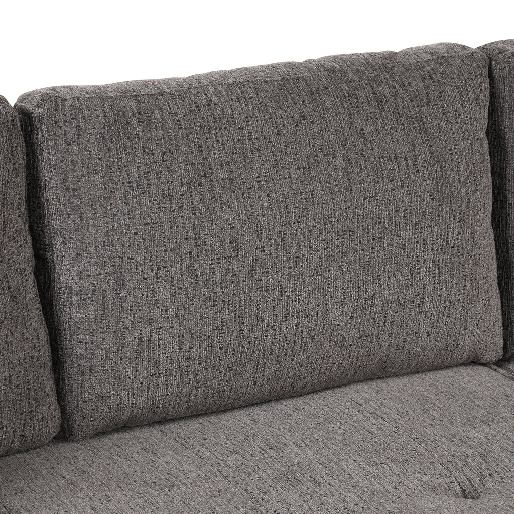 104.5' Modern L-Shape 3 Seat Reversible Sectional Couch, Pull Out Sleeper Sofa with Storage Chaise and 2 Stools for Living Room Furniture Set,Knox Charcoal (old sku:SG000431AAA) - Grand Goldman Shop