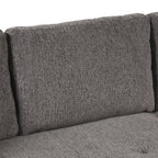 104.5' Modern L-Shape 3 Seat Reversible Sectional Couch, Pull Out Sleeper Sofa with Storage Chaise and 2 Stools for Living Room Furniture Set,Knox Charcoal (old sku:SG000431AAA) - Grand Goldman Shop