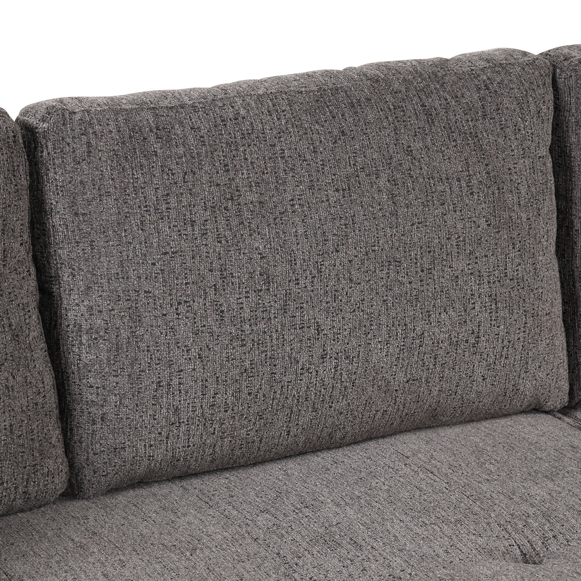 104.5' Modern L-Shape 3 Seat Reversible Sectional Couch, Pull Out Sleeper Sofa with Storage Chaise and 2 Stools for Living Room Furniture Set,Knox Charcoal (old sku:SG000431AAA) - Grand Goldman Shop