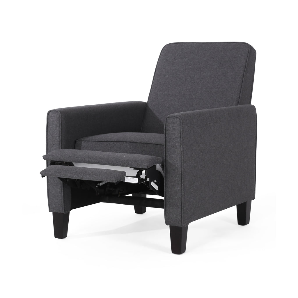 Smoke Fabric Push Back Chair for Elegant Home Décor - Grand Goldman Shop