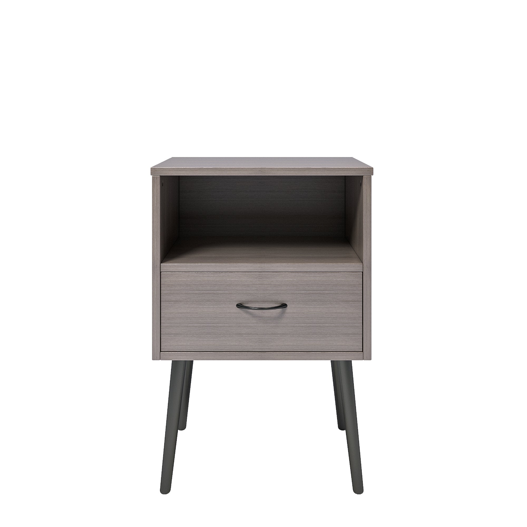 Two sets of Nightstand,modern style bedside table, With storage drawers and open wooden shelves, Suitable for living rooms, Bedrooms and small spaces. Decorative bedside tables in two sets, Easy to as - Grand Goldman Shop