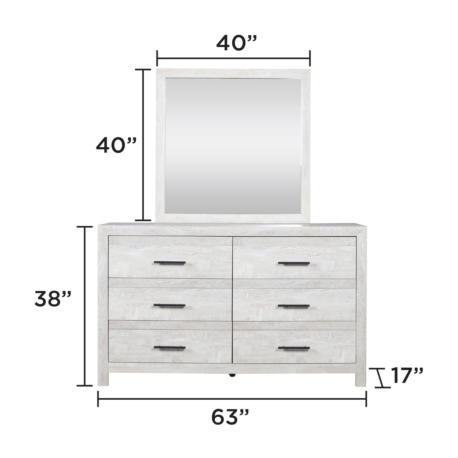 DENVER Modern Full 5PC Bedroom Set Made with Wood in Natural Finish, Full Size Bed & Storage Furniture - Grand Goldman Shop