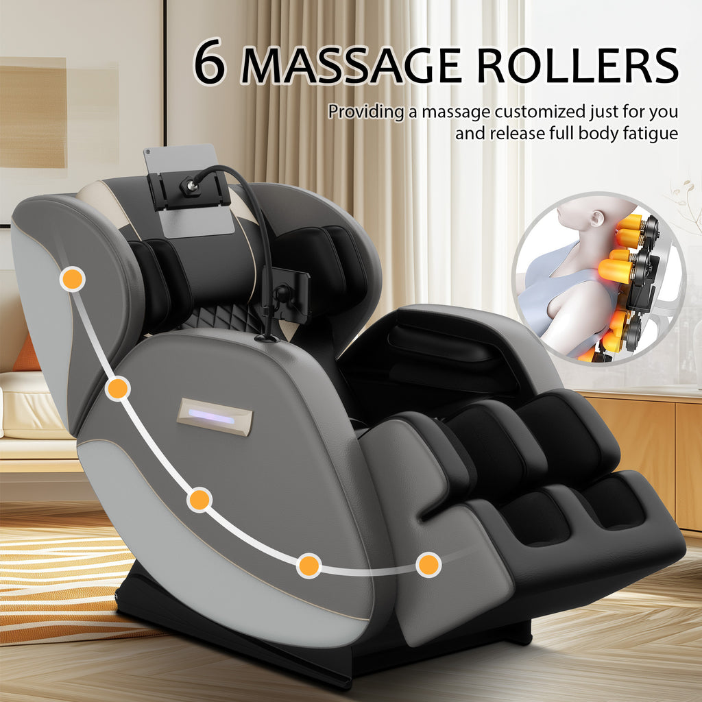 Massage Chair Recliner with Zero Gravity with Full Body Air Pressure - Grand Goldman Shop