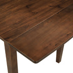 TOPMAX 3-Piece Wood Drop Leaf Breakfast Nook Dining Table Set with 2 X-back Chairs for Small Places, Walnut(old sku:SP0000164AAD) - Grand Goldman Shop