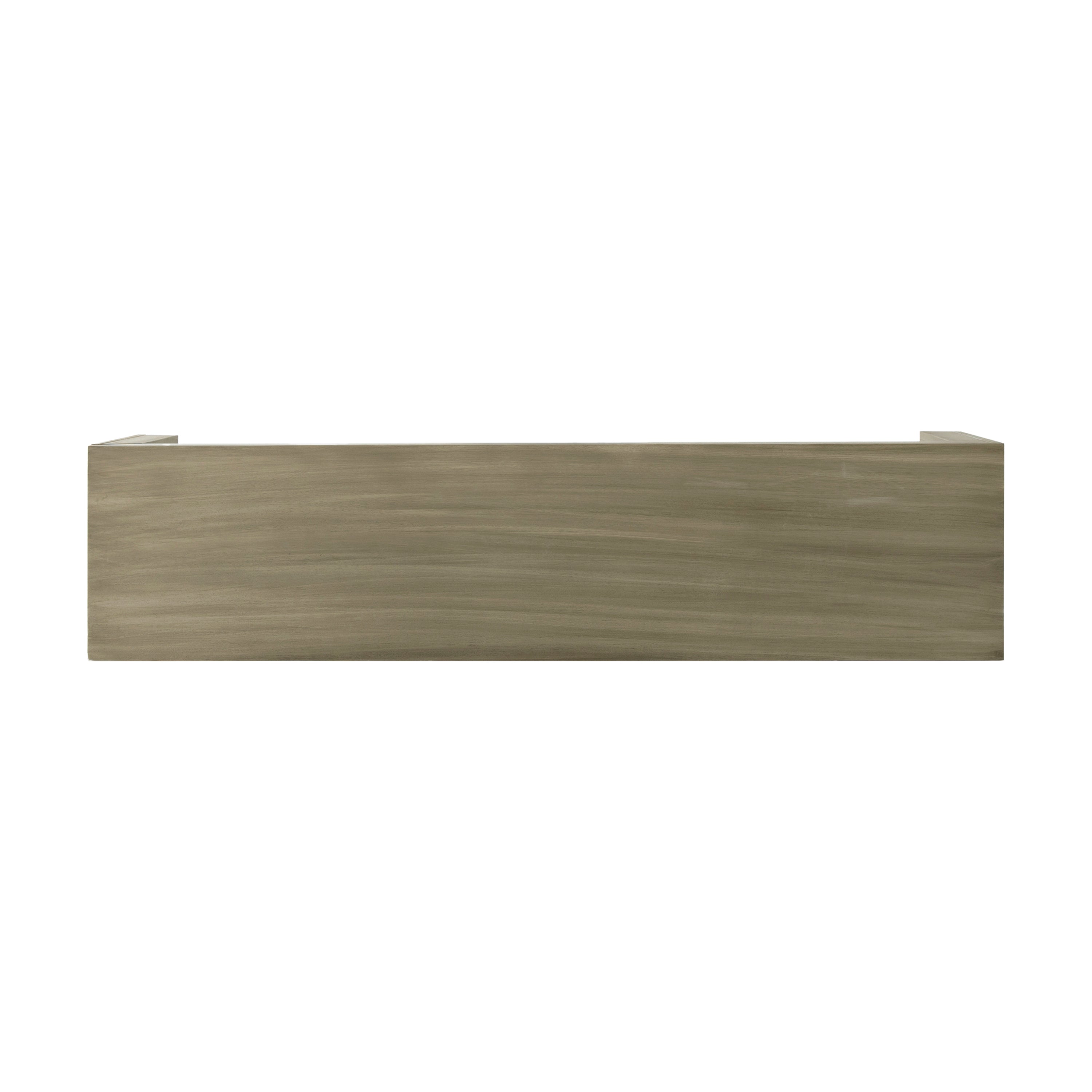 Acacia Wood Dining Bench, Grey+Taupe - Grand Goldman Shop