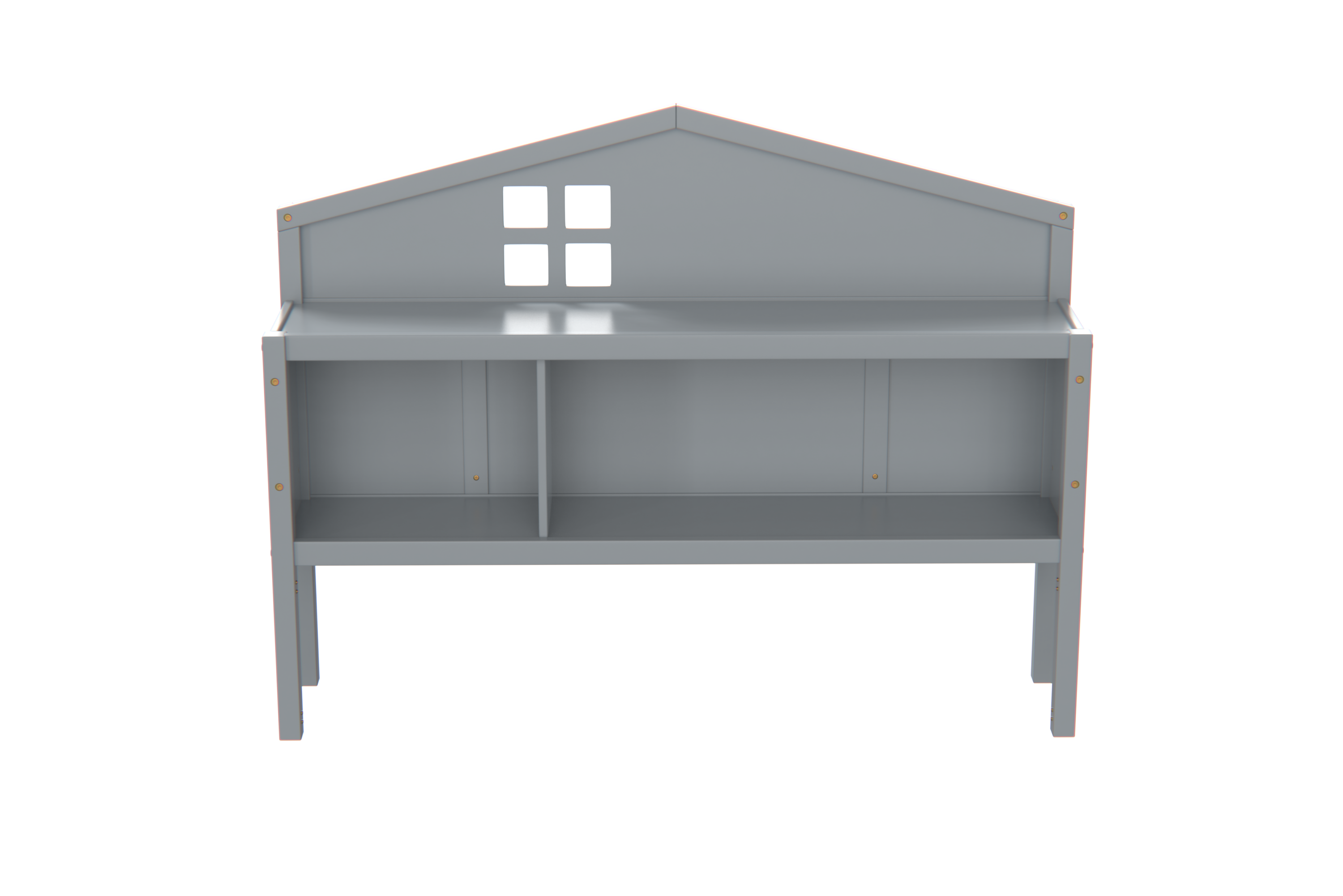 Headboard Storage Cabinet for Full-size Montessori Floor Bed , Grey,Freely collocation - Grand Goldman Shop