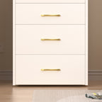 Compact 3 in 1 Vanity Desk with Open Top Mirror, Glass Desktop, White MDF, 50.39' Height - Grand Goldman Shop