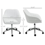 Faux Leather Office Chair, Adjustable Swivel Design for Home Office, Sleek Modern Look & Comfy Seating - Grand Goldman