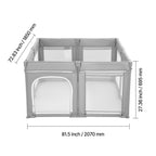 Baby Playpen, 78.7″ x 70.1″ Extra Large Toddlers Playpen, Foldable Baby Fence Play Yard with Zippered Door & Soft Breathable 