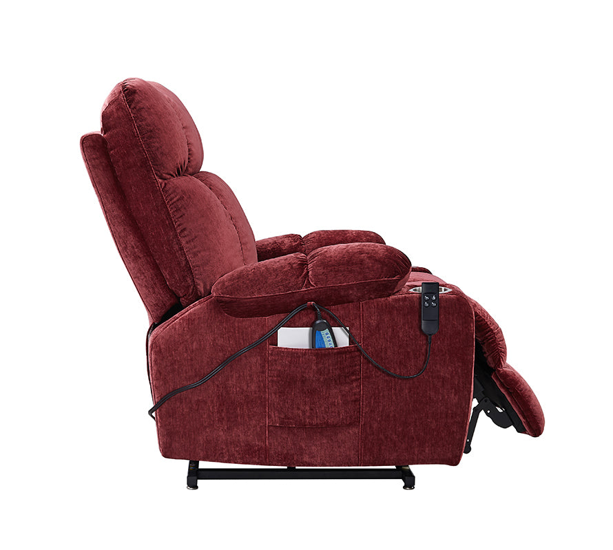 Liyasi Dual OKIN Motor Power Lift Recliner Chair  for Elderly Infinite Position Lay Flat 180° Recliner with Heat Massage - Grand Goldman Shop