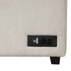 2 in 1 Sleeper Sofa Bed with Storage Ottoman, Beige Linen Upholstery, 84.75' L Shape Couch for Small Spaces - Grand Goldman Shop