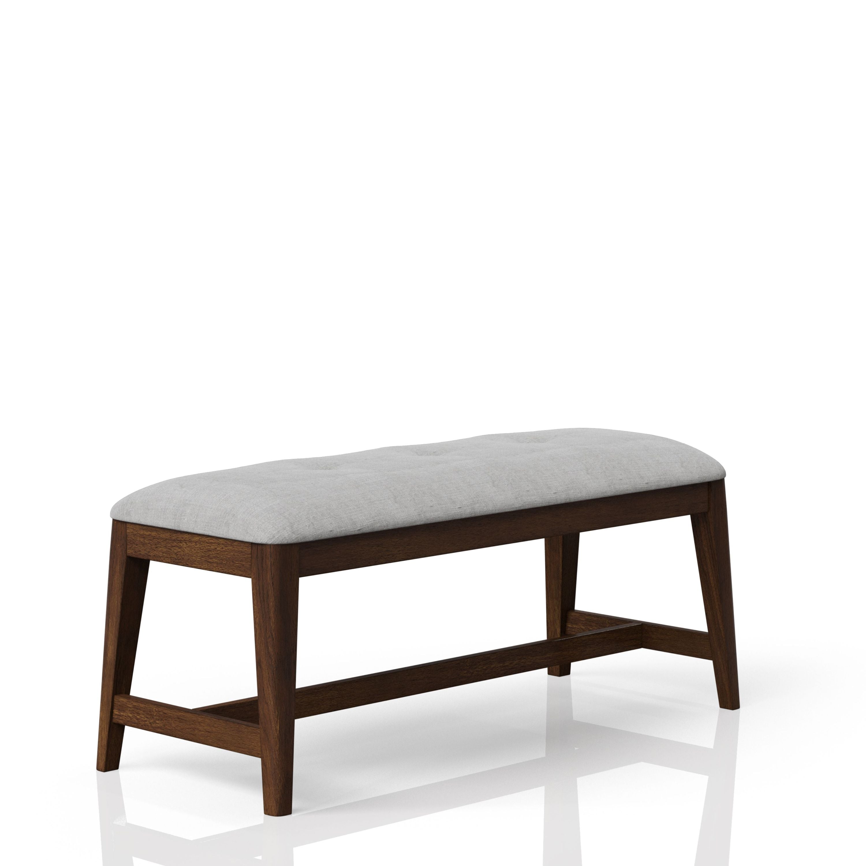 Backless Upholstered Dining Bench Mid-Century Seating - Grand Goldman Shop