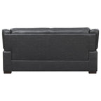 Borden Grey 2-Piece Faux Leather Living Room Set with Smooth Upholstery, Grey Color, Medium Size - Grand Goldman Shop
