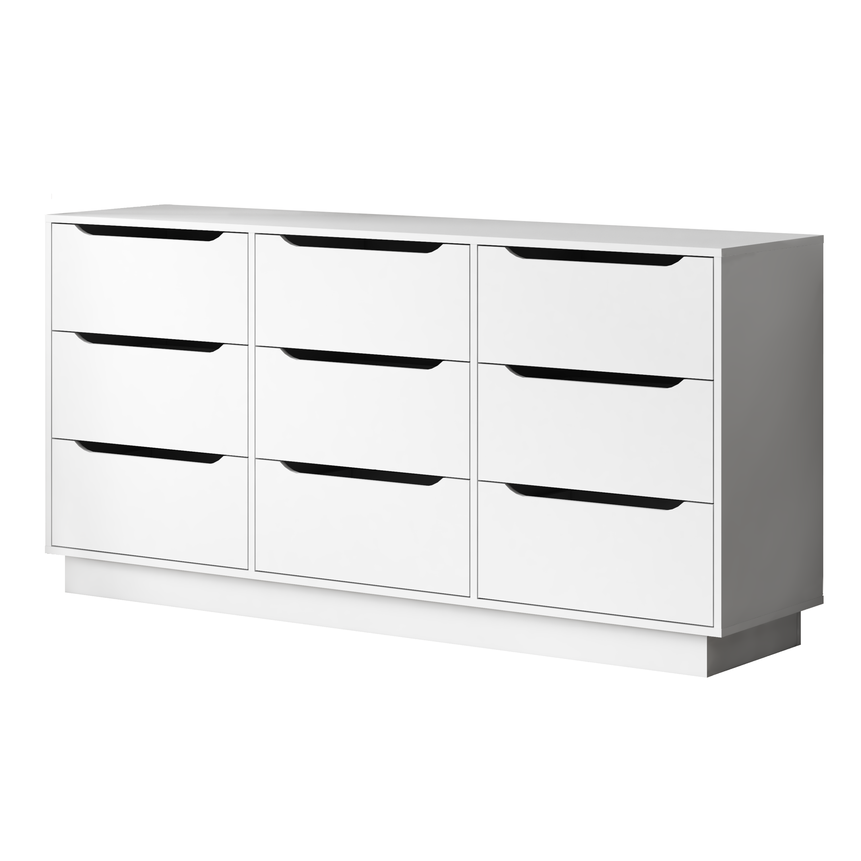 9 Drawer Dresser for Bedroom with Deep Drawers, Large Floor Wood Dressers & Chest of Drawers , Modern White Long Dressers for Closet Living Room - Grand Goldman Shop