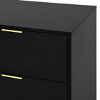Black 9 Drawer Dresser, 63' Large Deep Chest of Drawers, Wooden Dresser Storage Cabinet with 9 Drawers for Bedroom, Long Dressers for Living Room, Hallway - Grand Goldman Shop