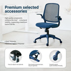 Ergonomic Color Office Chair 350LBS, Home Office, Mesh Back, Integrated Molded Foam, Comfortable Sitting, Flipping Armrest, F