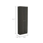 Multistorage Cabinet, Double Door, Five Shelves -Espresso / Black | Premium Home Decor - Grand Goldman